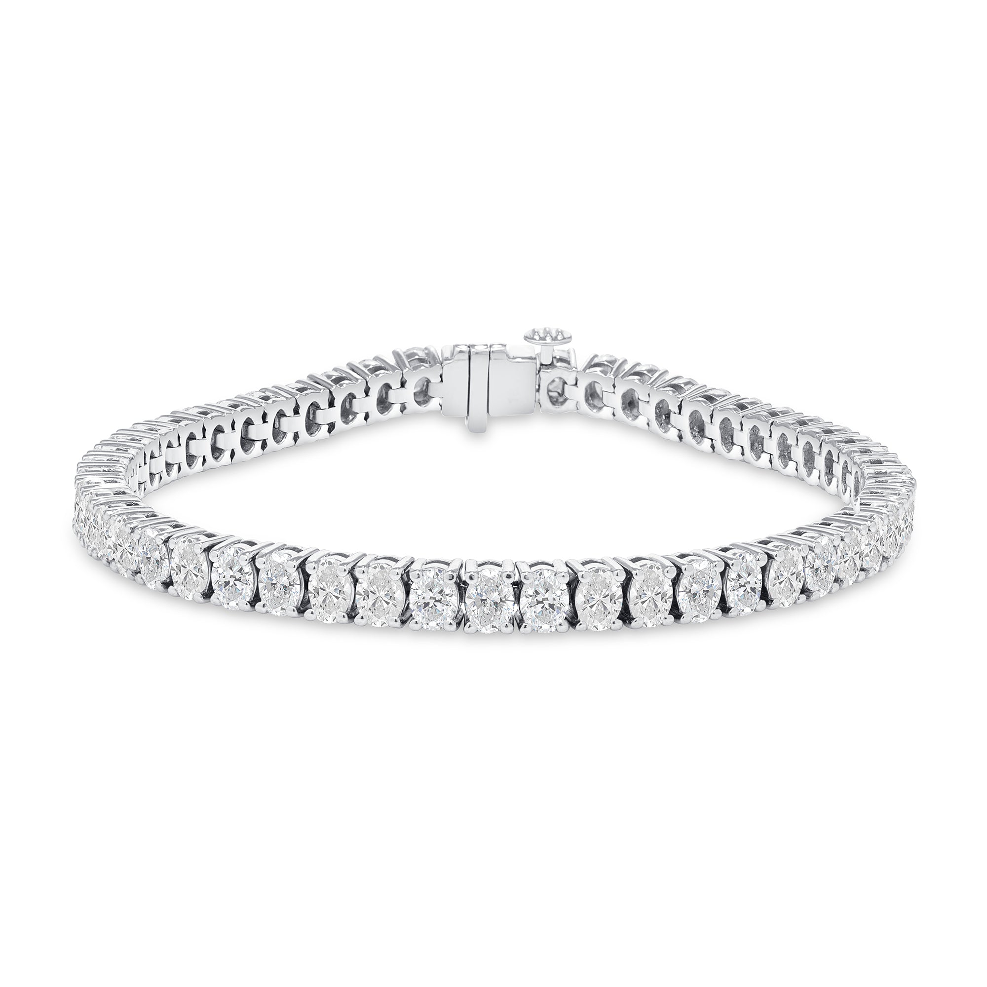 7.50-8.50ct total weight "Fyndi" Oval Cut Tennis Bracelet (0.15ct Each)