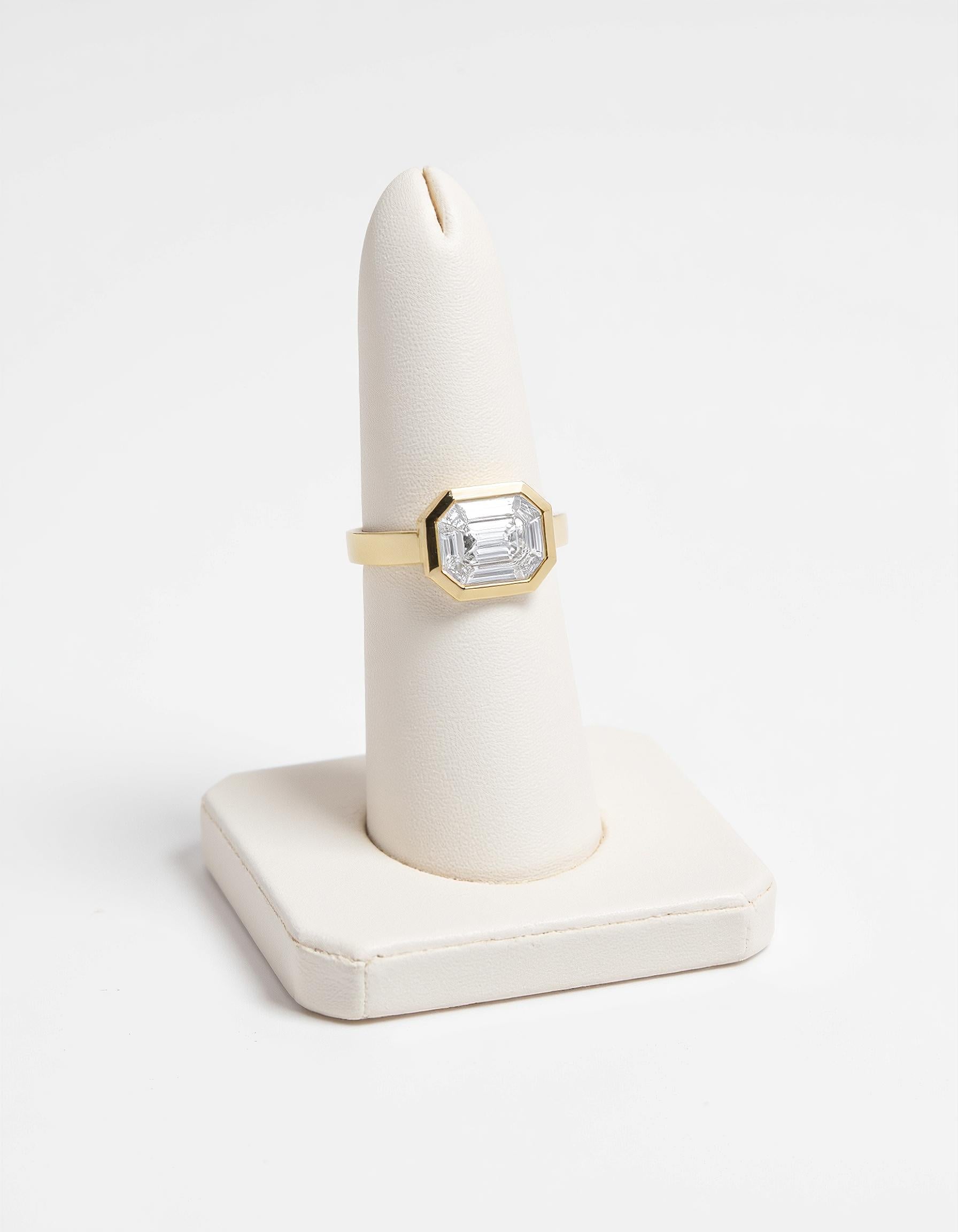 "Rhona" Special cut Mosaic style Ring