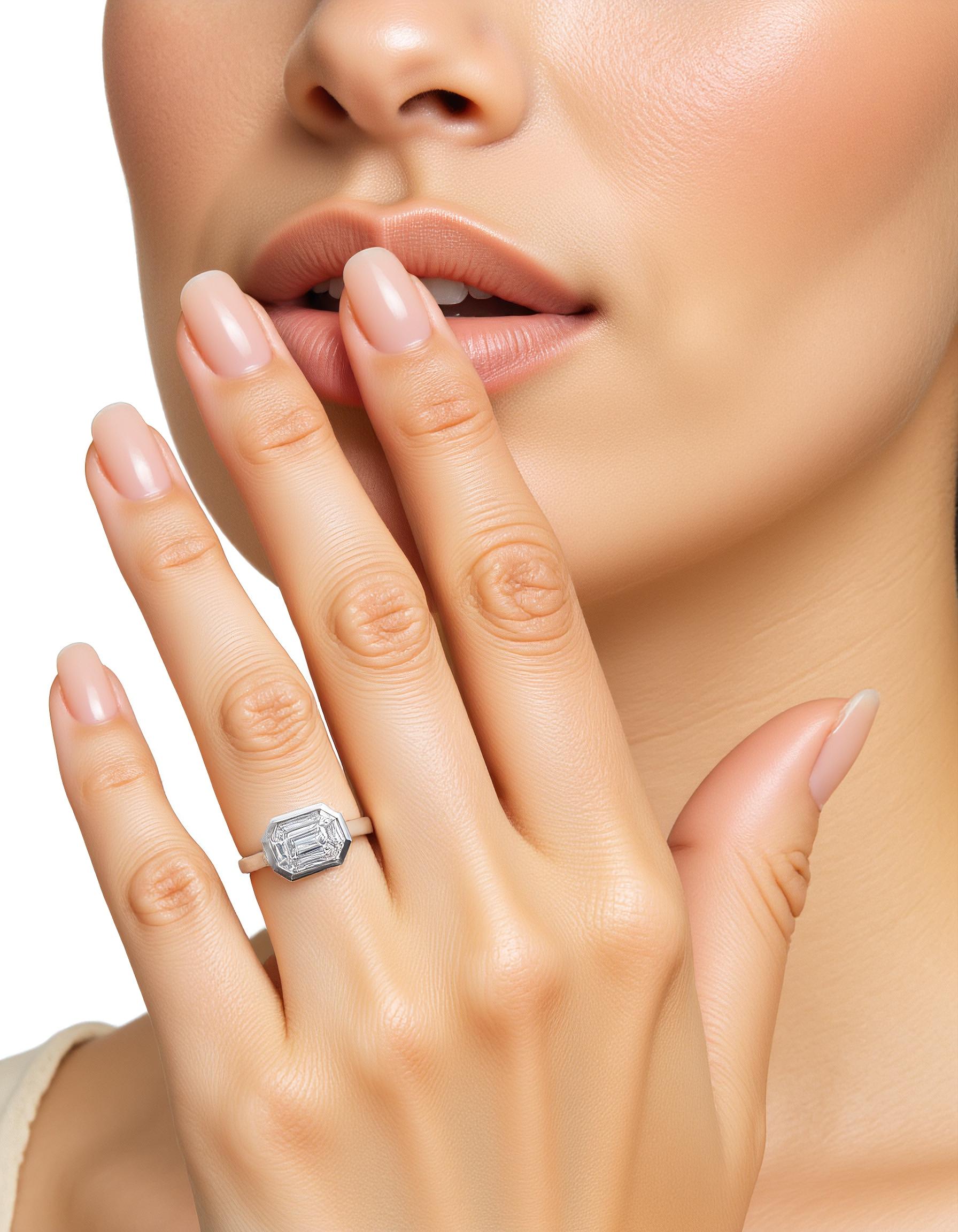 "Rhona" Special cut Mosaic style Ring