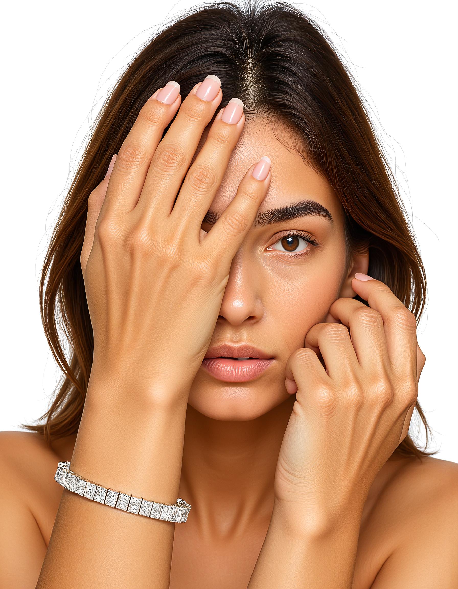 "Vilda" Radiant Cut Prong Set Tennis Bracelet