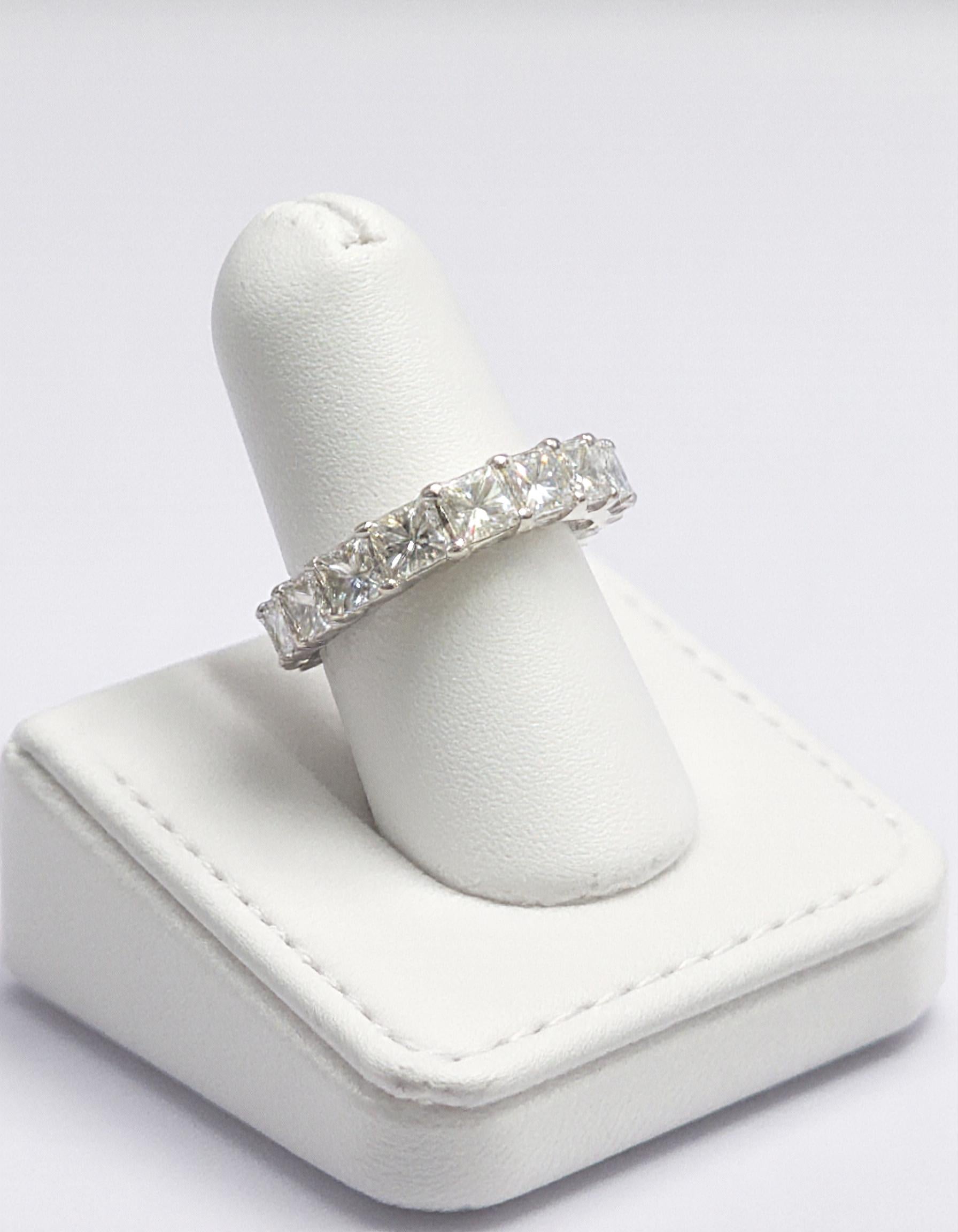 "Rionne" Princess cut Prong Set Eternity Band