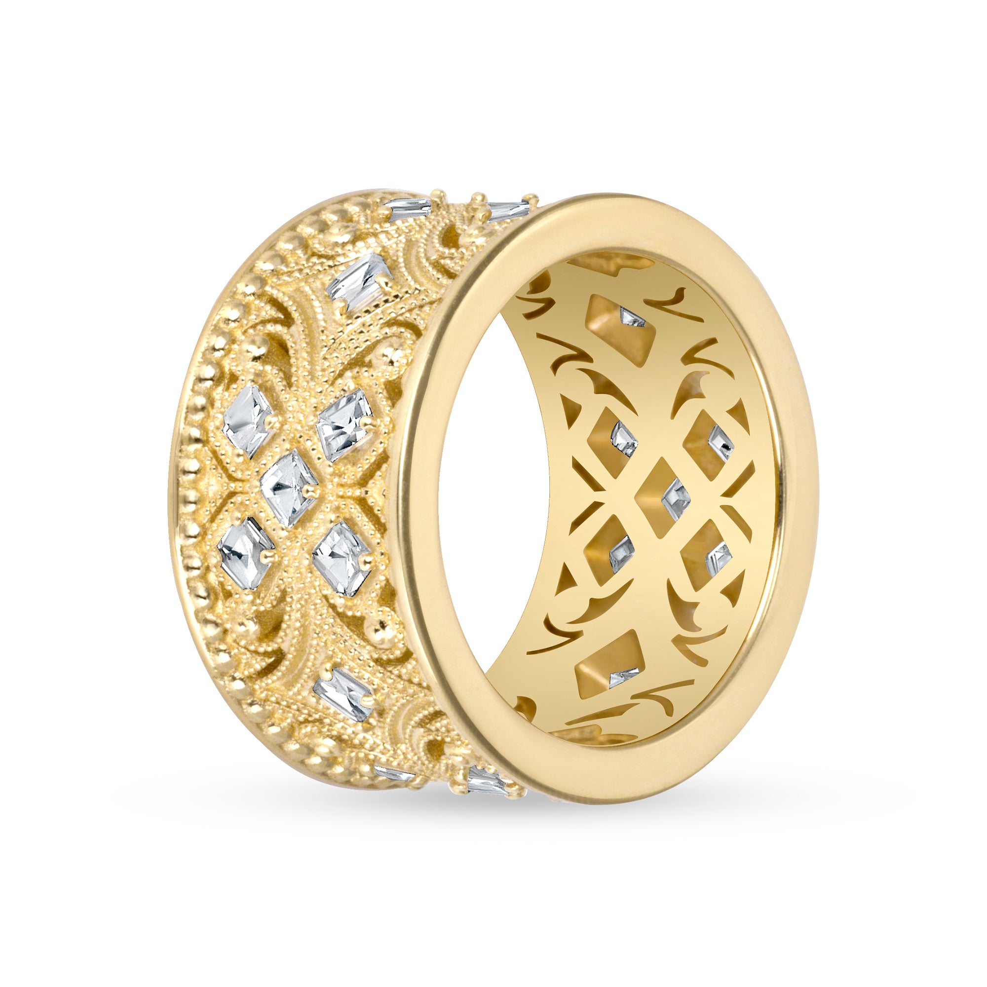 1.00-1.25ct total weight "Venda" Art Deco Diamond Ring