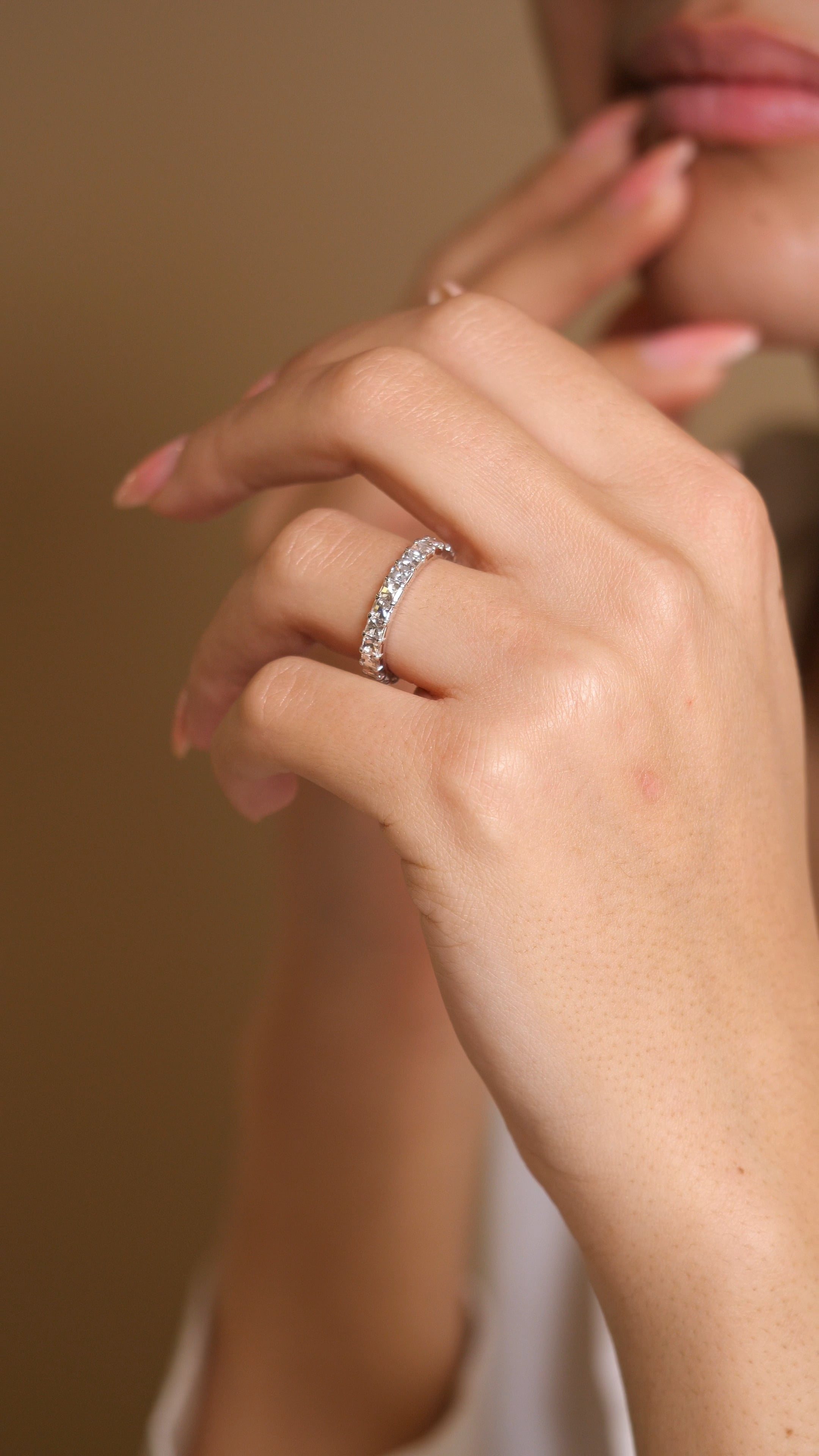 2.15-2.40ct total weight "Lexa" Eternity Band (0.10ct Each)