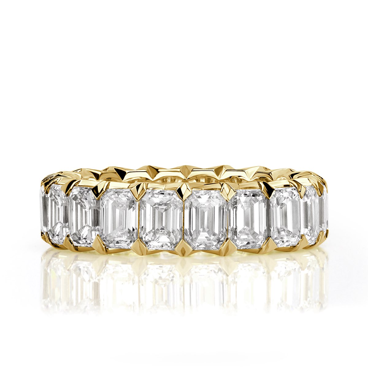 5.70ct-6.30ct total weight "Vika" - "V" Shape Eternity Band (0.30ct Each)