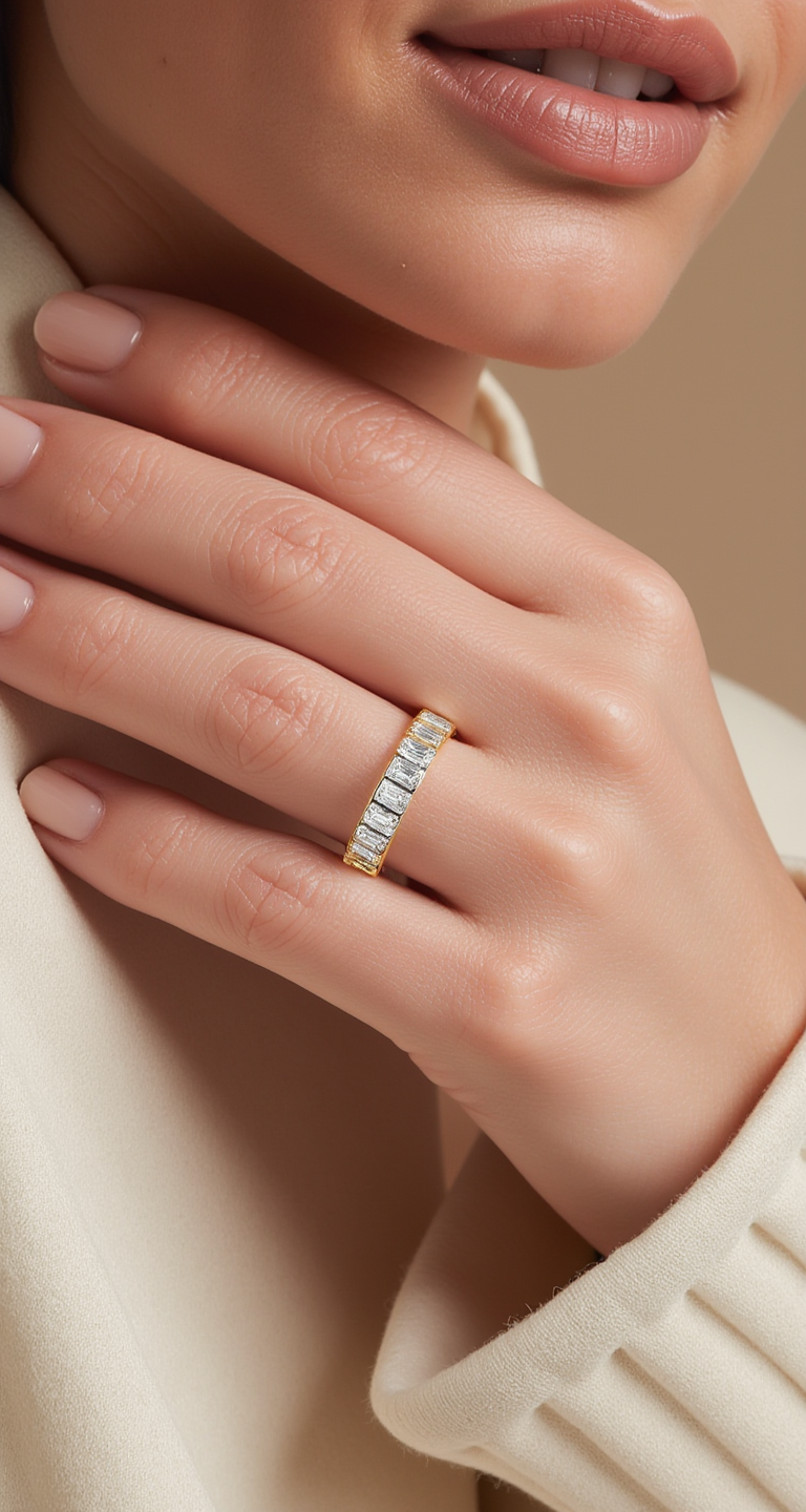 2.50-2.80ct total weight "Kaida" Eternity Band (0.10ct Each)