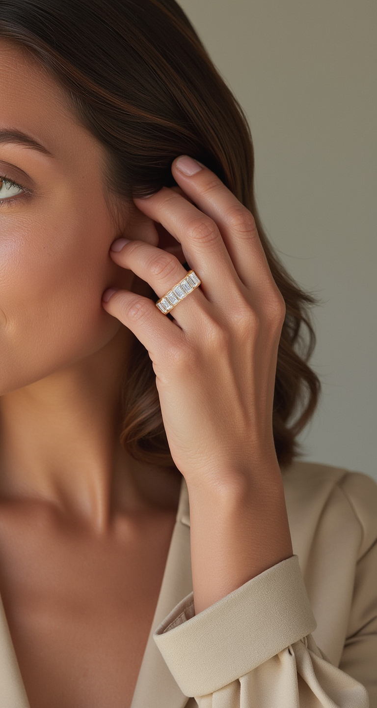 3.90ct-4.30ct total weight "Kaida" Eternity Band (0.20ct Each)