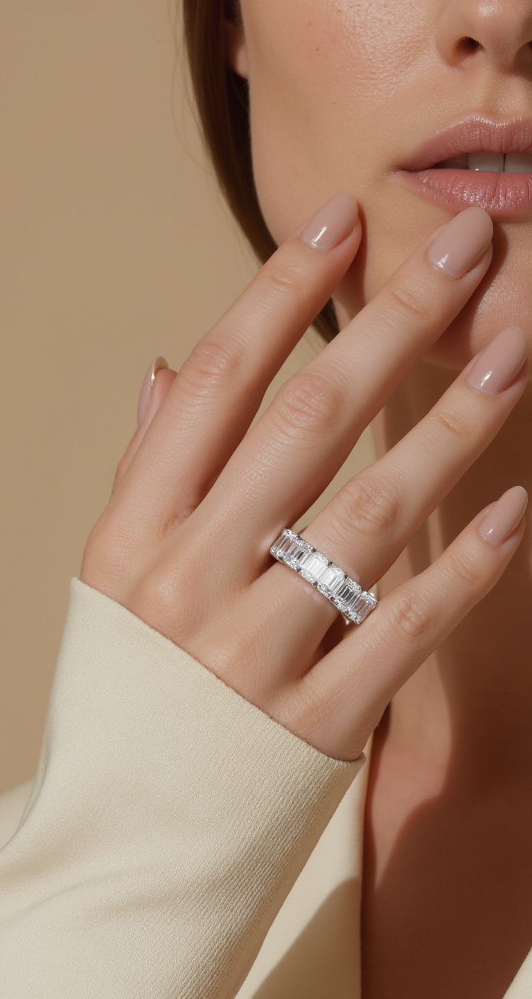 3.40ct-3.70ct total weight "Vika" Eternity Band (0.15ct Each)