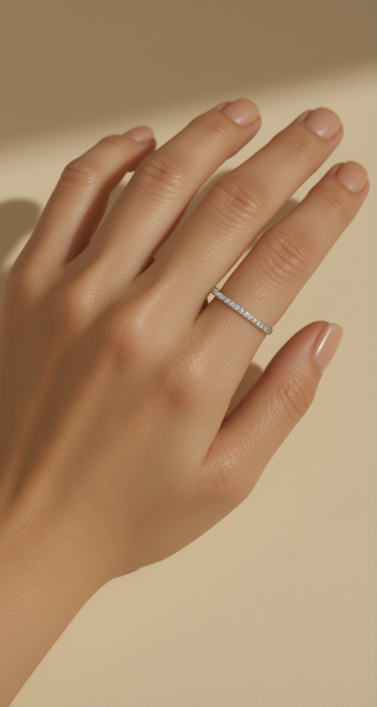 1.65-2.40ct total weight "Elfa" Eternity Band