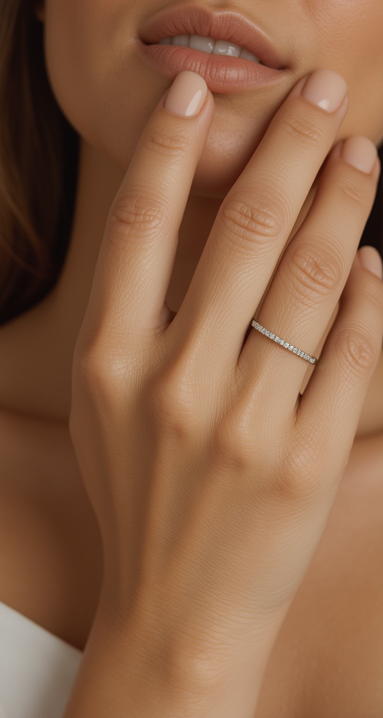 1.65-2.40ct total weight "Elfa" Eternity Band