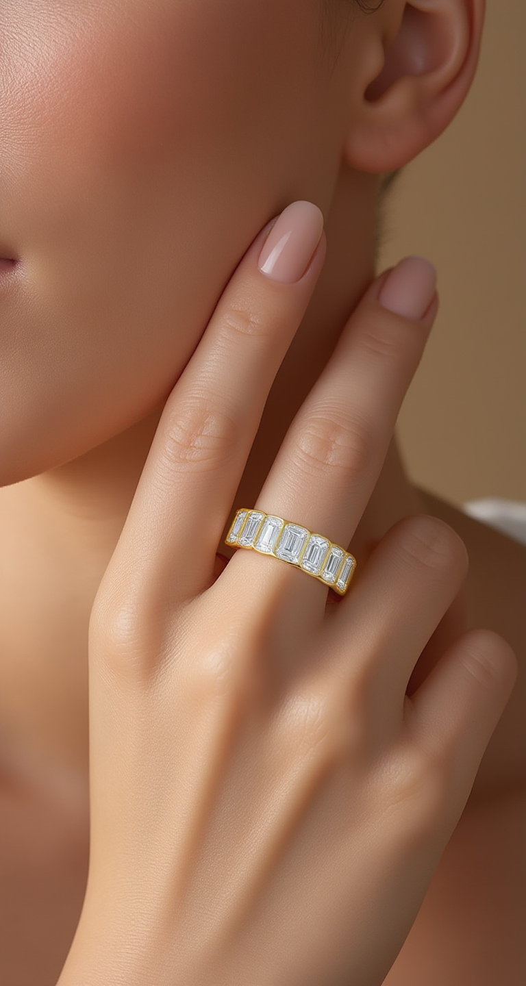 8.30ct-8.80ct total weight "Kaida" Eternity Band (0.50ct Each)
