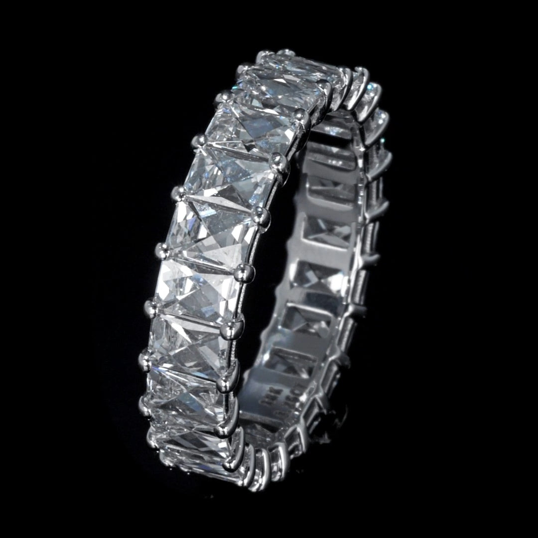 3.20ct total weight "Millena" French cut Baguette Eternity Band (0.15ct Each)