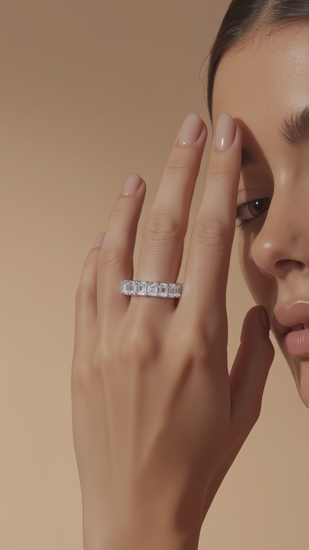 2.50-2.80ct total weight "Vita" Eternity Band (0.10ct Each)