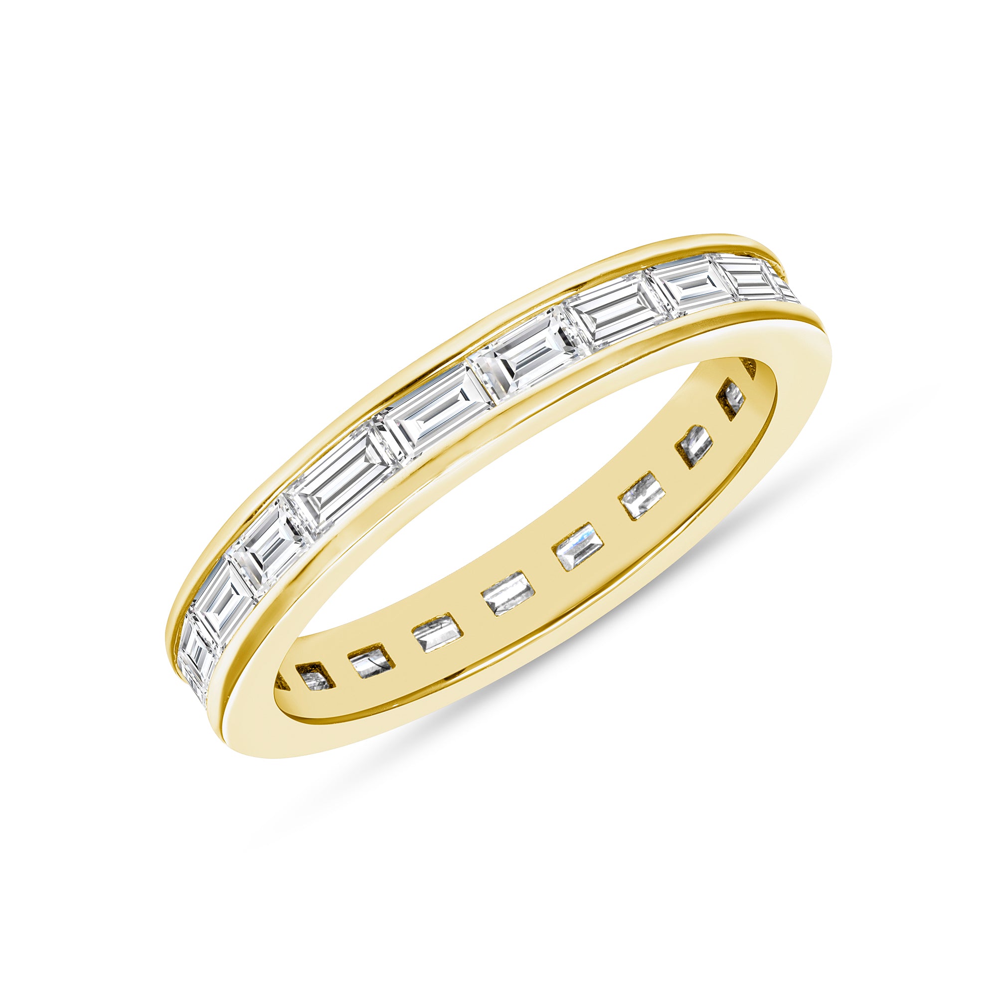 1.85ct total weight &quot;Ziva&quot; - Baguette Eternity Band (0.10ct Each)