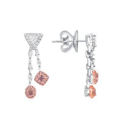 1.28ct total weight &quot;Cherry&quot; Fashion Earrings