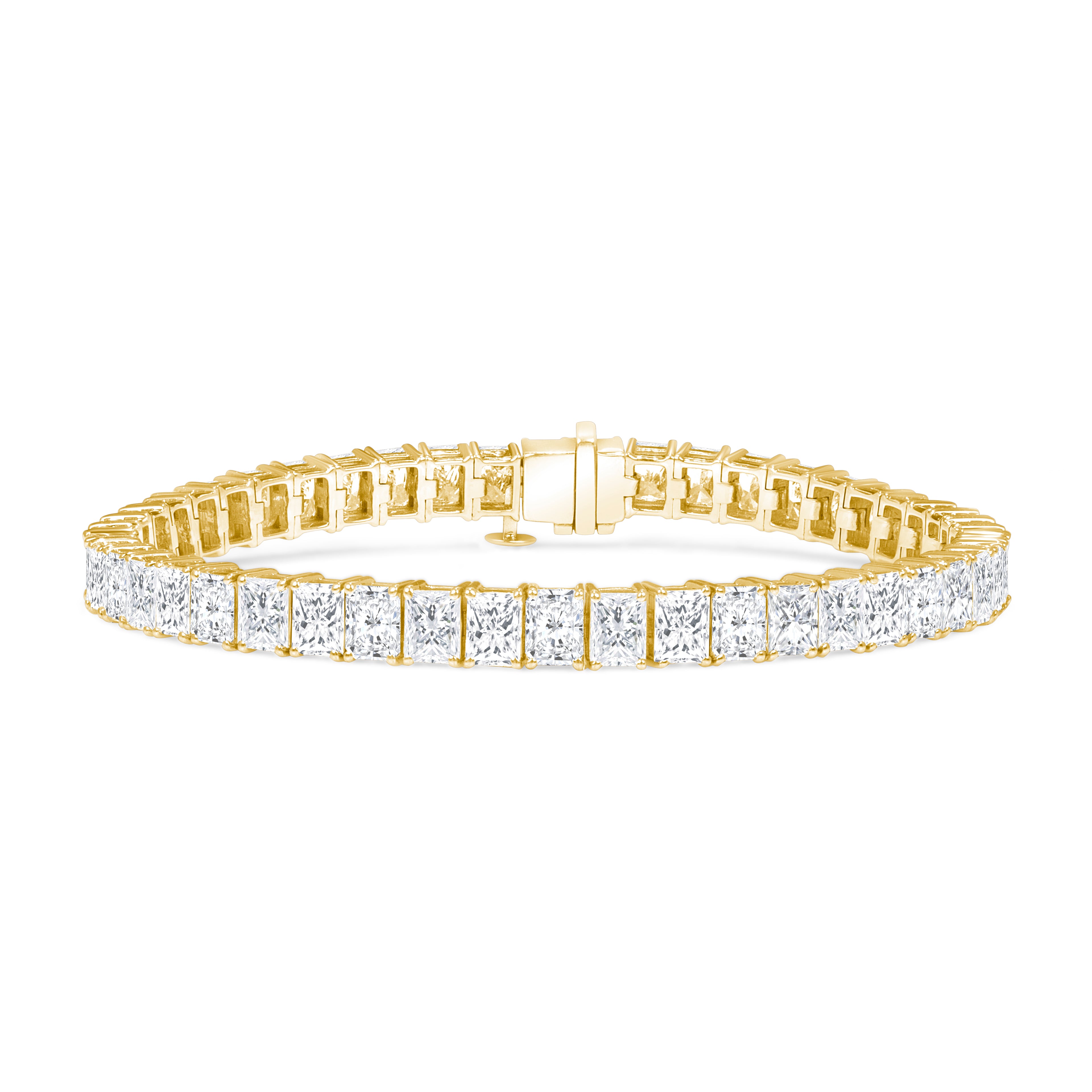 20.50-23.00ct total weight &quot;Vilda&quot; Radiant Cut Bracelet (0.50ct each)