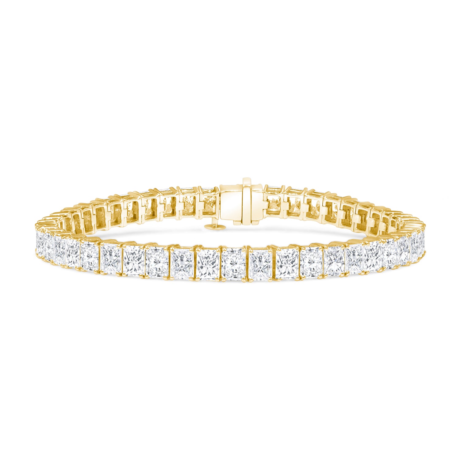 13.00-14.50ct total weight &quot;Vilda&quot; Radiant Cut Basket Bracelet (0.25ct each)