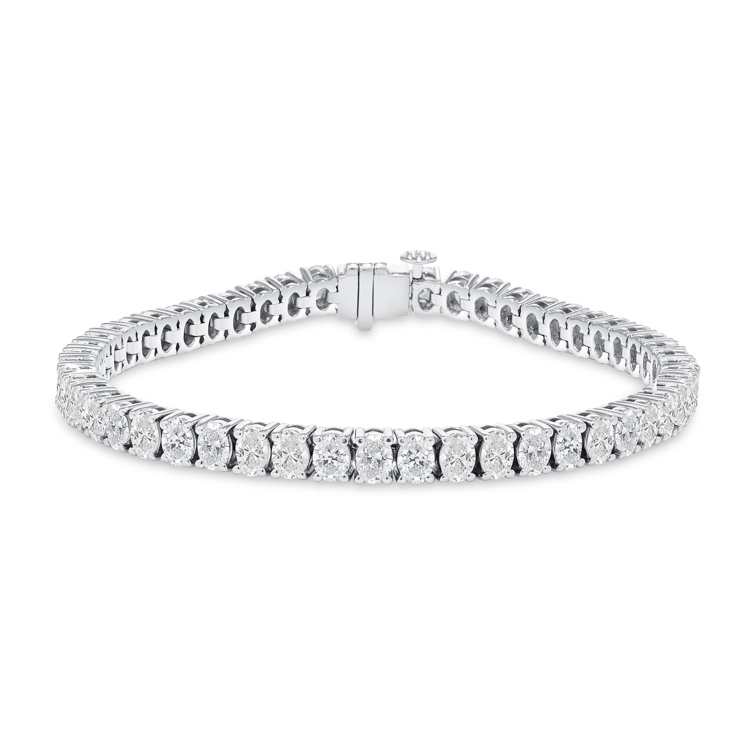 11.00-12.50ct total weight &quot;Fyndi&quot; Oval Cut Tennis Bracelet (0.25ct Each)