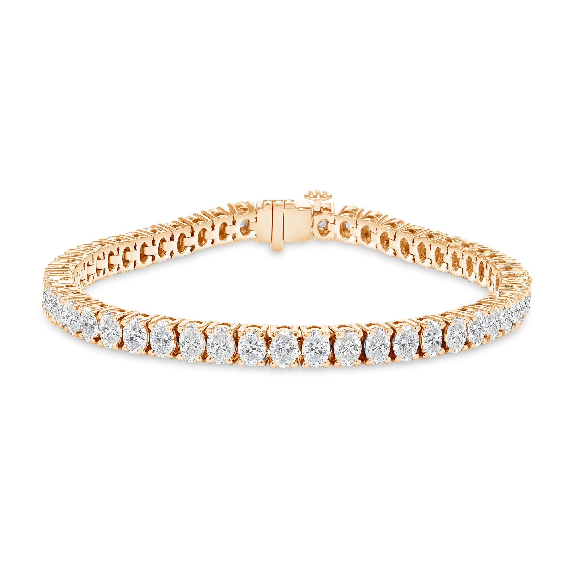 13.00-14.75ct total weight &quot;Fyndi&quot; Oval Cut Tennis Bracelet (0.30ct Each)