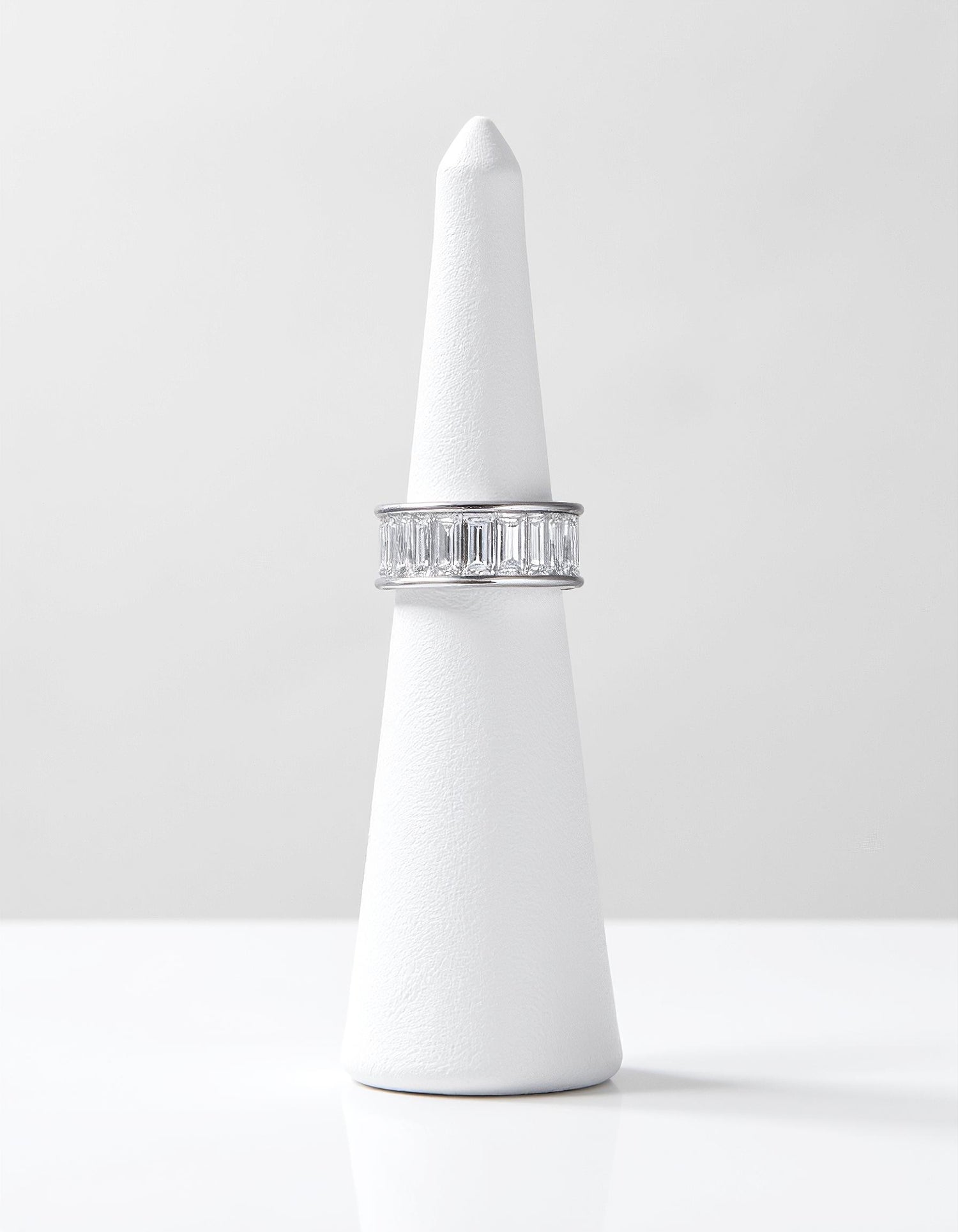 &quot;Alessa&quot; Straight Baguette cut Channel Set Eternity Band