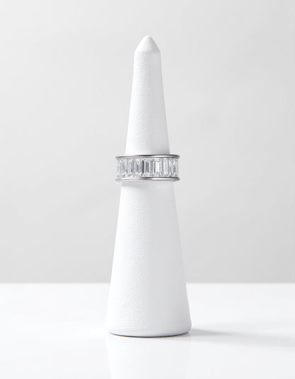 &quot;Alessa&quot; Straight Baguette cut Channel Set Eternity Band