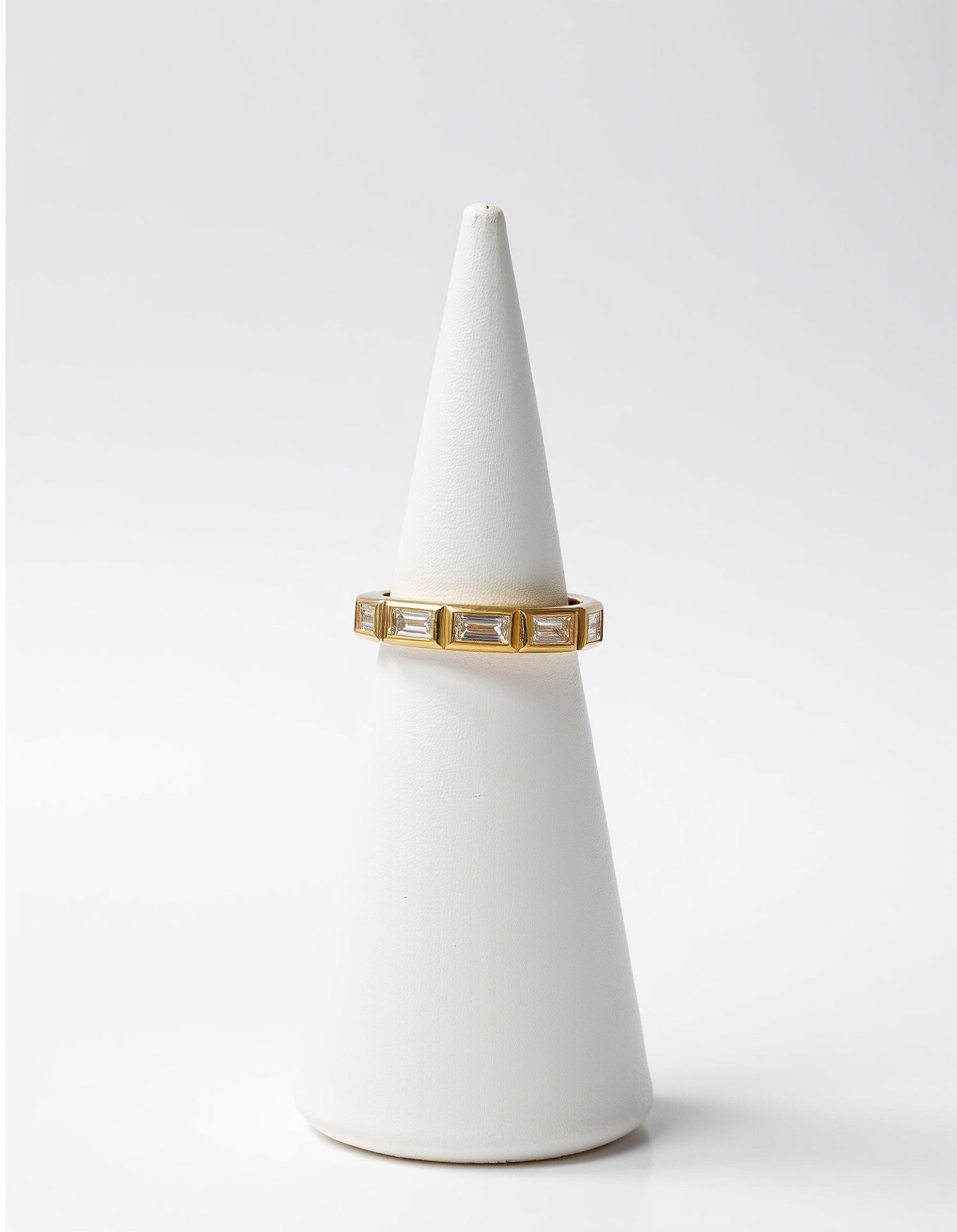 &quot;Styrka&quot; Horizontally set Baguette cut Bezel set Eternity Band