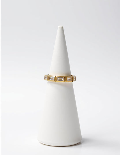 &quot;Styrka&quot; Horizontally set Baguette cut Bezel set Eternity Band