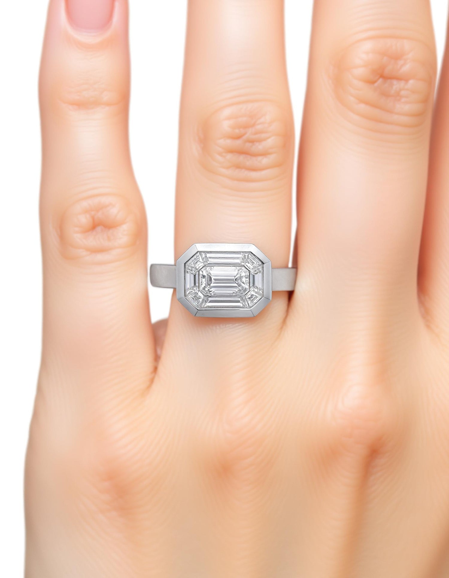 &quot;Rhona&quot; Special cut Mosaic style Ring