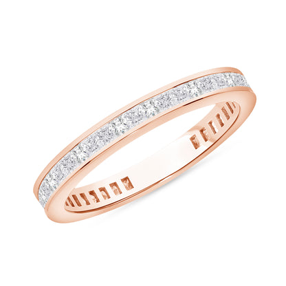 0.70-0.80ct total weight &quot;Priya&quot; - Princess cut Eternity Band (0.02ct Each)