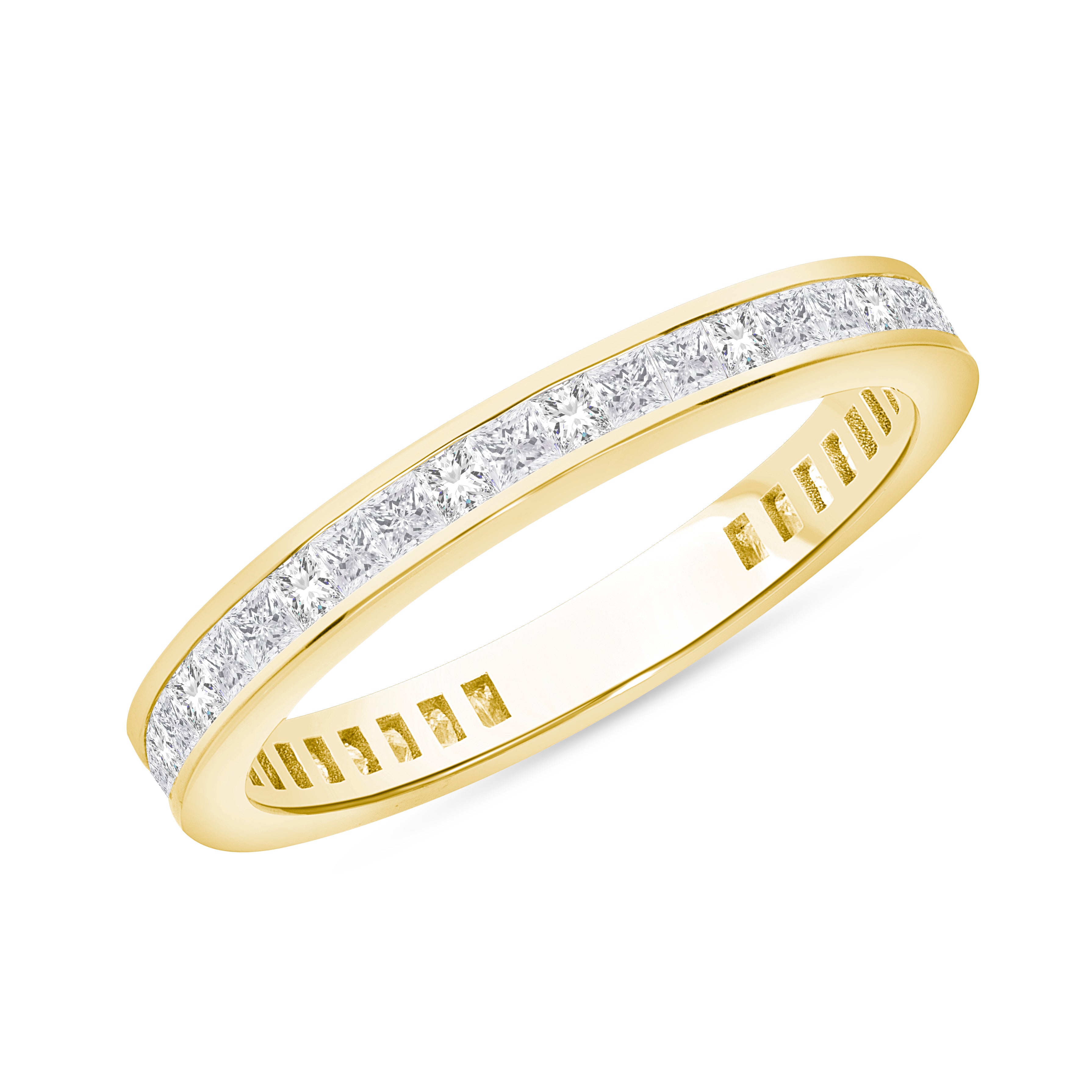 0.70-0.80ct total weight &quot;Priya&quot; - Princess cut Eternity Band (0.02ct Each)