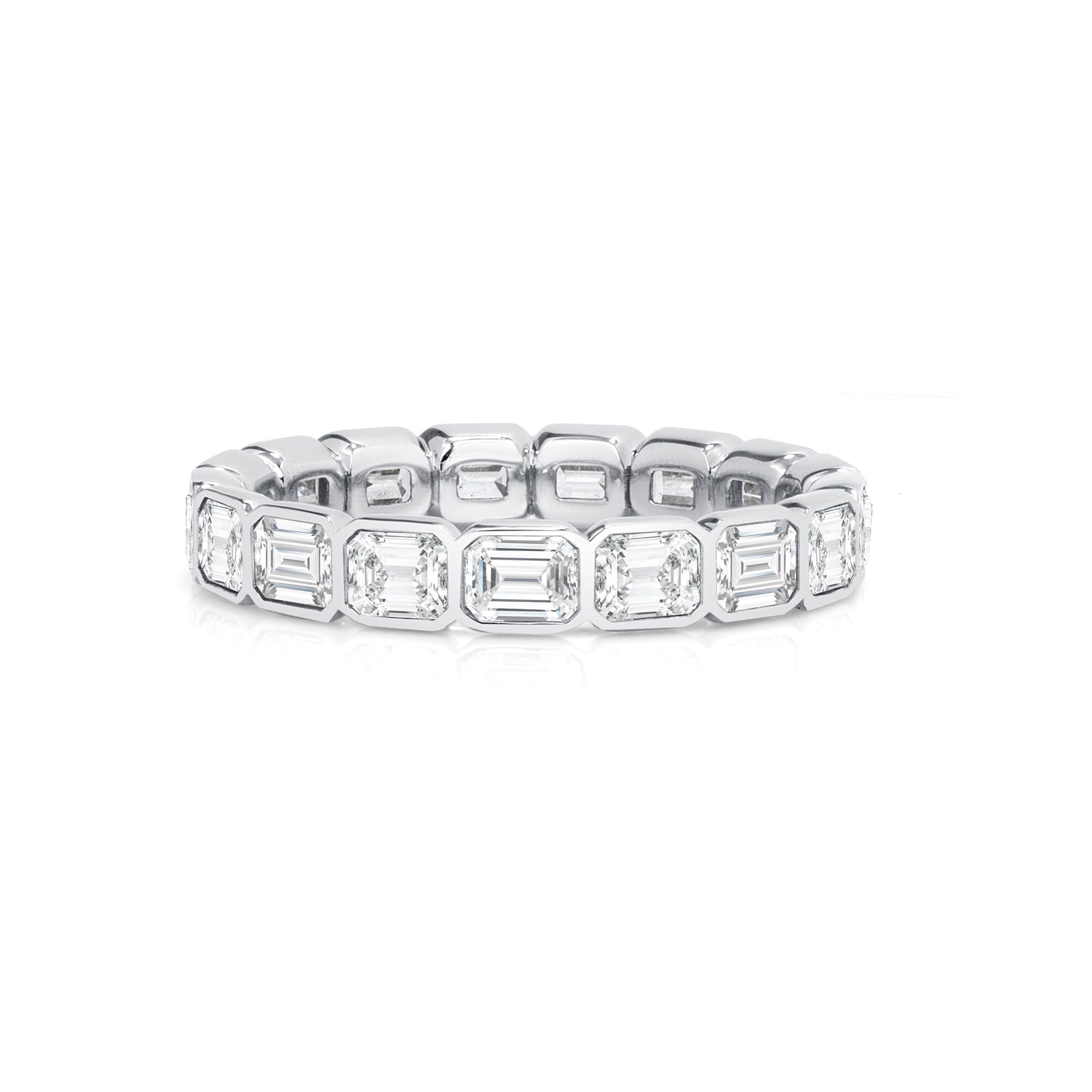 2.20-2.60ct total weight &quot;Aria&quot; Emerald cut Eternity Band (0.15ct Each)