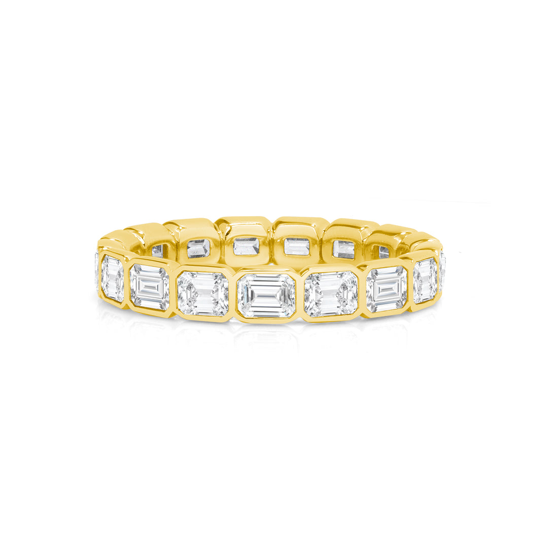 2.75-3.10ct total weight &quot;Aria&quot; Emerald cut Eternity Band (0.20ct Each)