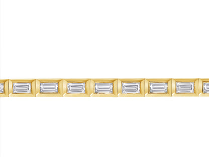 4.80-5.50ct total weight &quot;Venya&quot; Baguettes Tennis Bracelet (0.15ct Each)