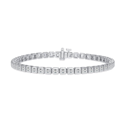 3.25-3.70ct total weight &quot;Petra&quot; Asscher Cut Bracelet (0.07ct each)