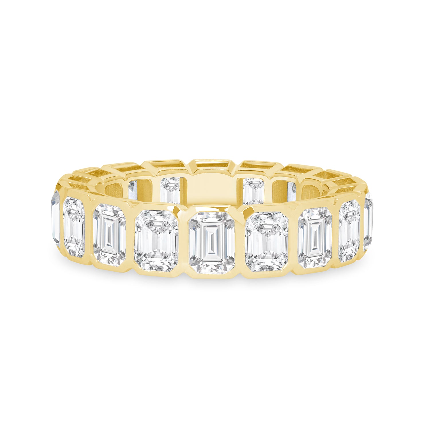 7.70-8.30ct total weight &quot;Janela&quot; Emerald cut Eternity Band (0.50ct Each)