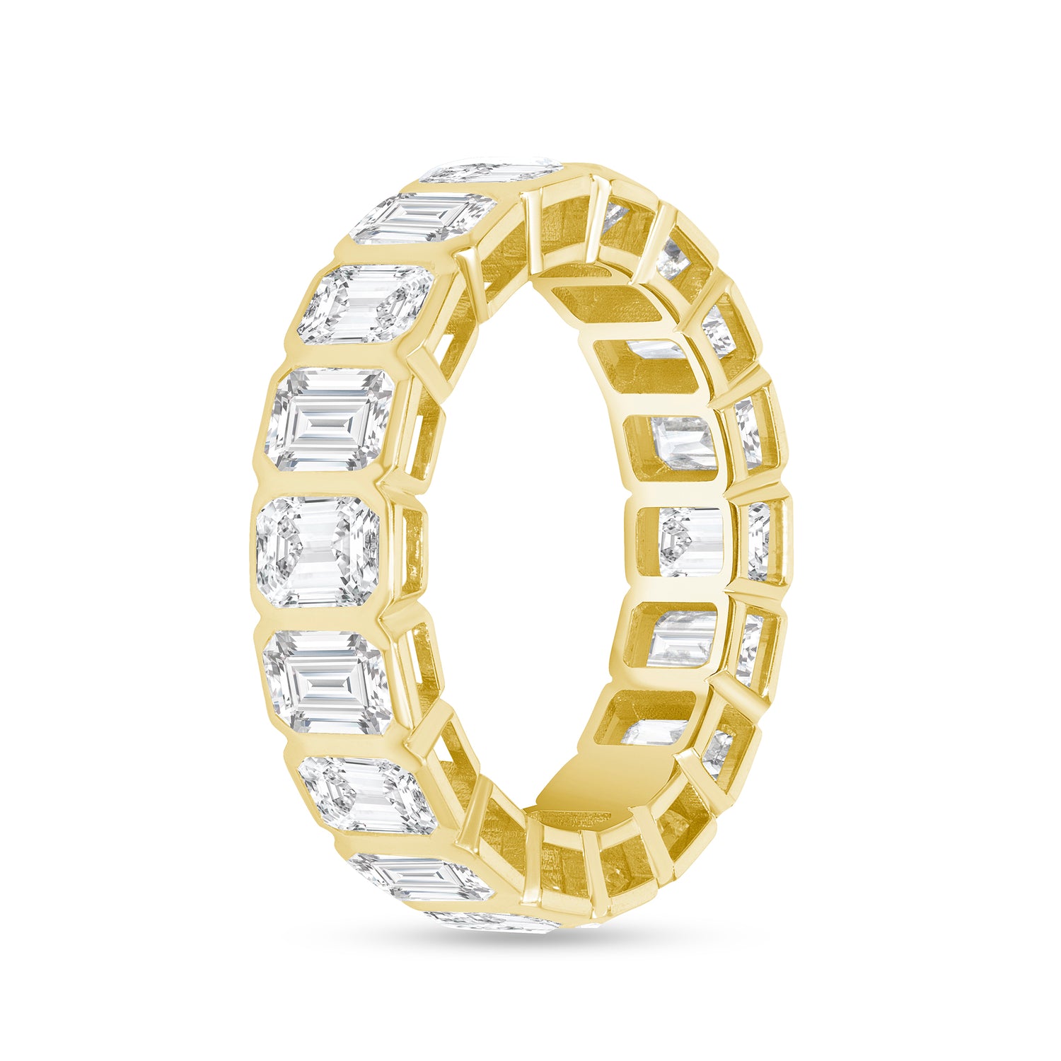 7.70-8.30ct total weight &quot;Janela&quot; Emerald cut Eternity Band (0.50ct Each)