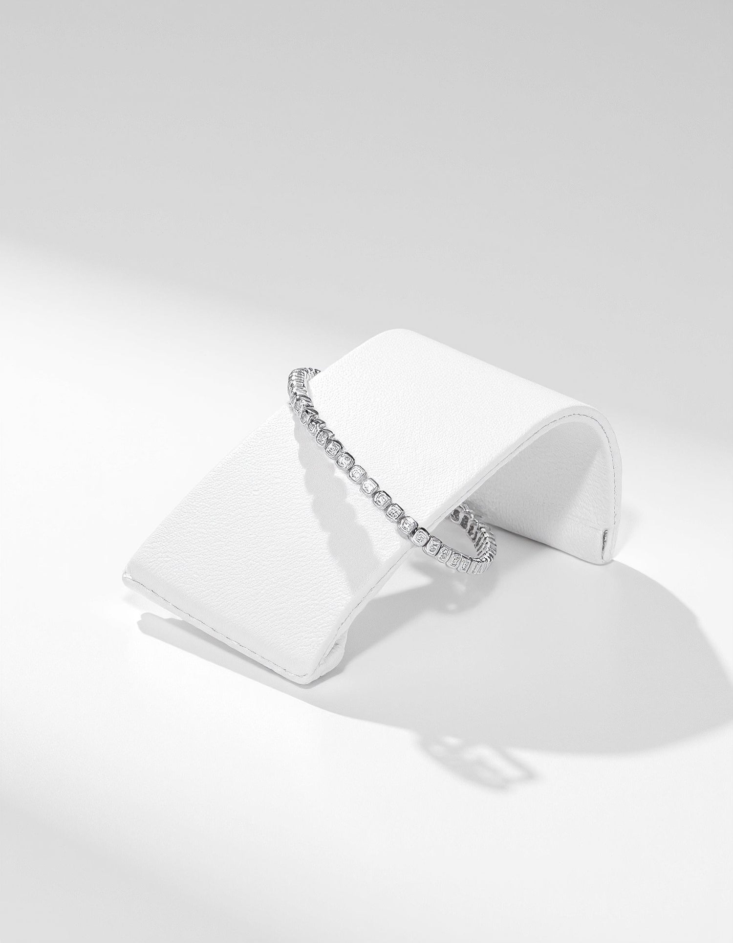 &quot;Petra&quot; Asscher Cut Bezel Set Tennis Bracelet