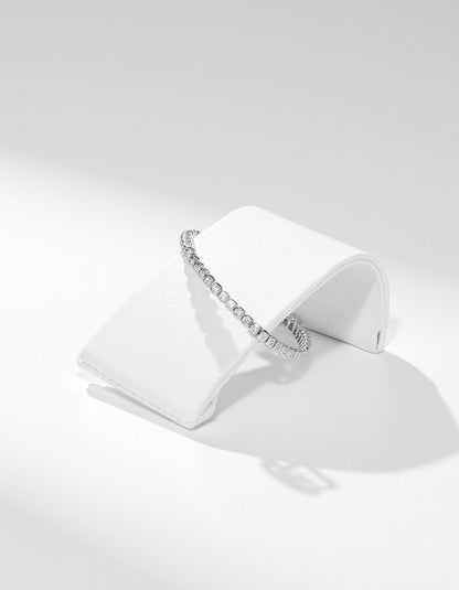 &quot;Petra&quot; Asscher Cut Bezel Set Tennis Bracelet