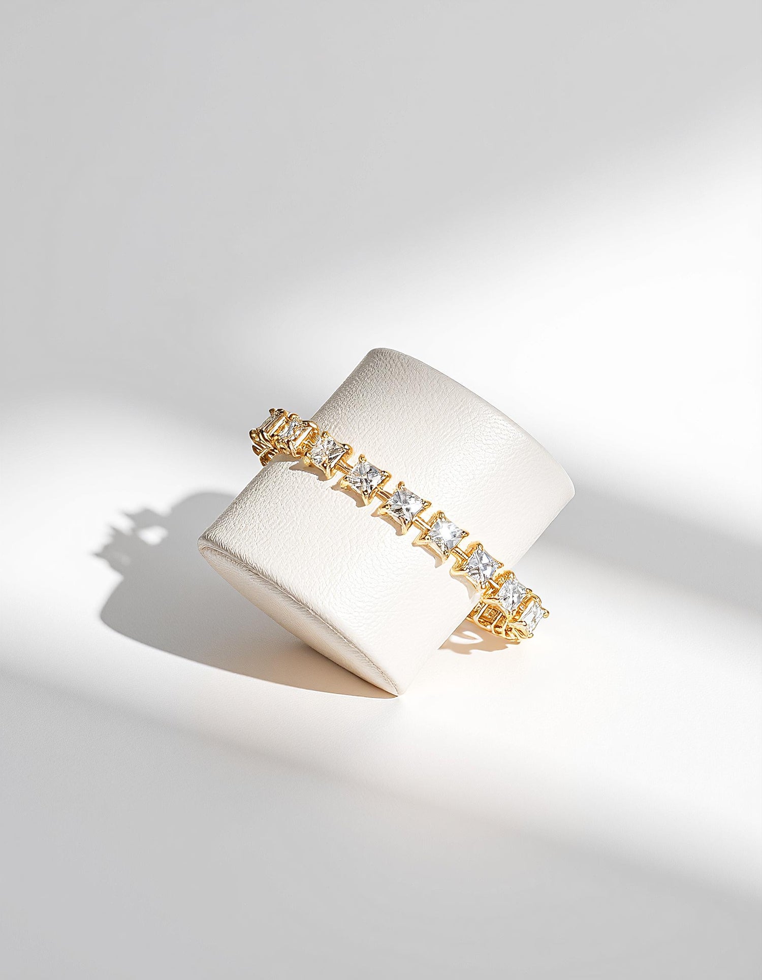 &quot;Roami&quot; Asscher Cut / French Cut Asscher Prong Set Tennis Bracelet