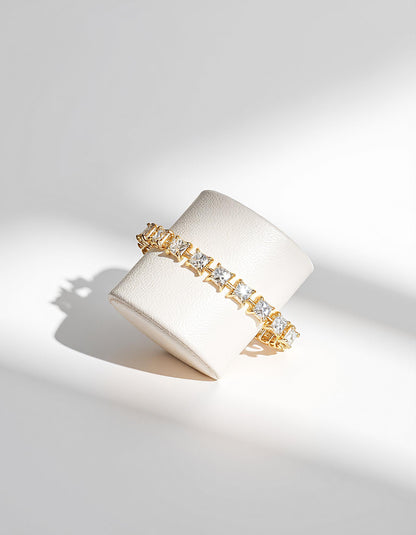 &quot;Roami&quot; Asscher Cut / French Cut Asscher Prong Set Tennis Bracelet