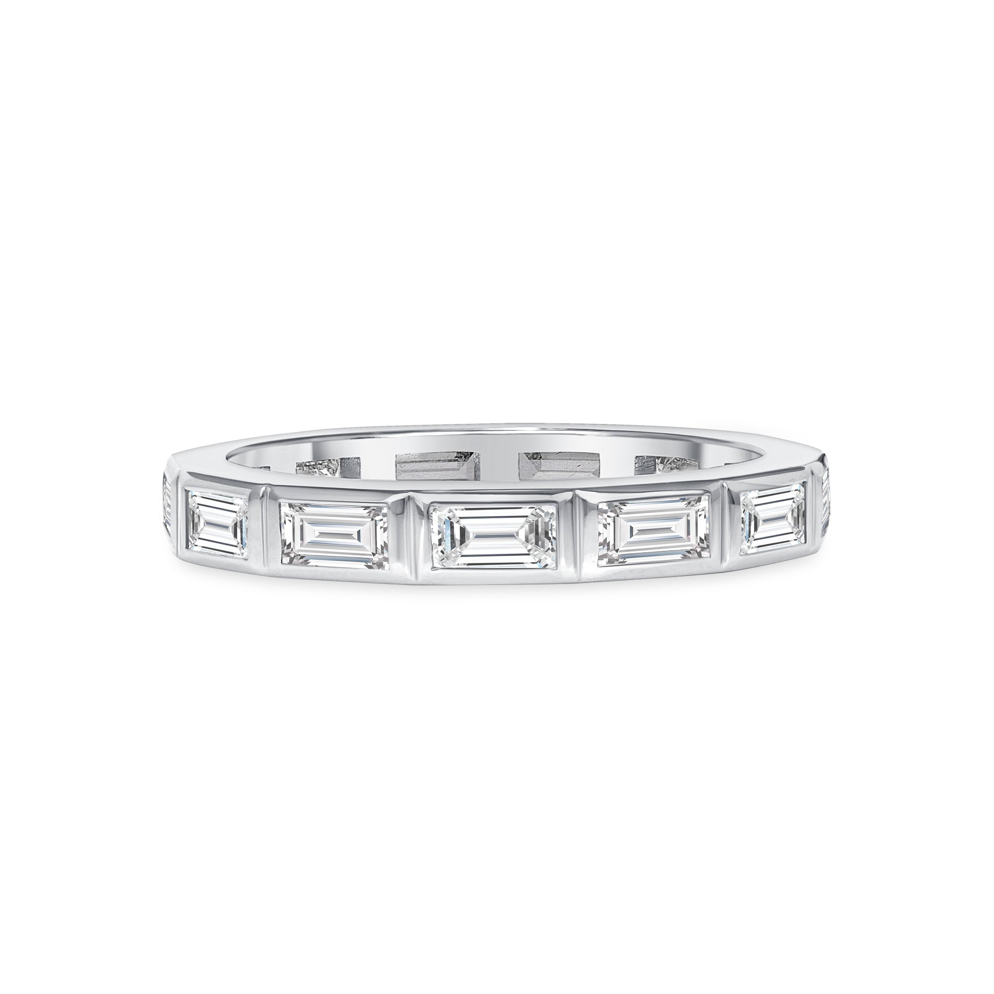 1.60-1.95ct total weight &quot;Styrka&quot; Baguette cut Eternity Band (0.10ct Each)