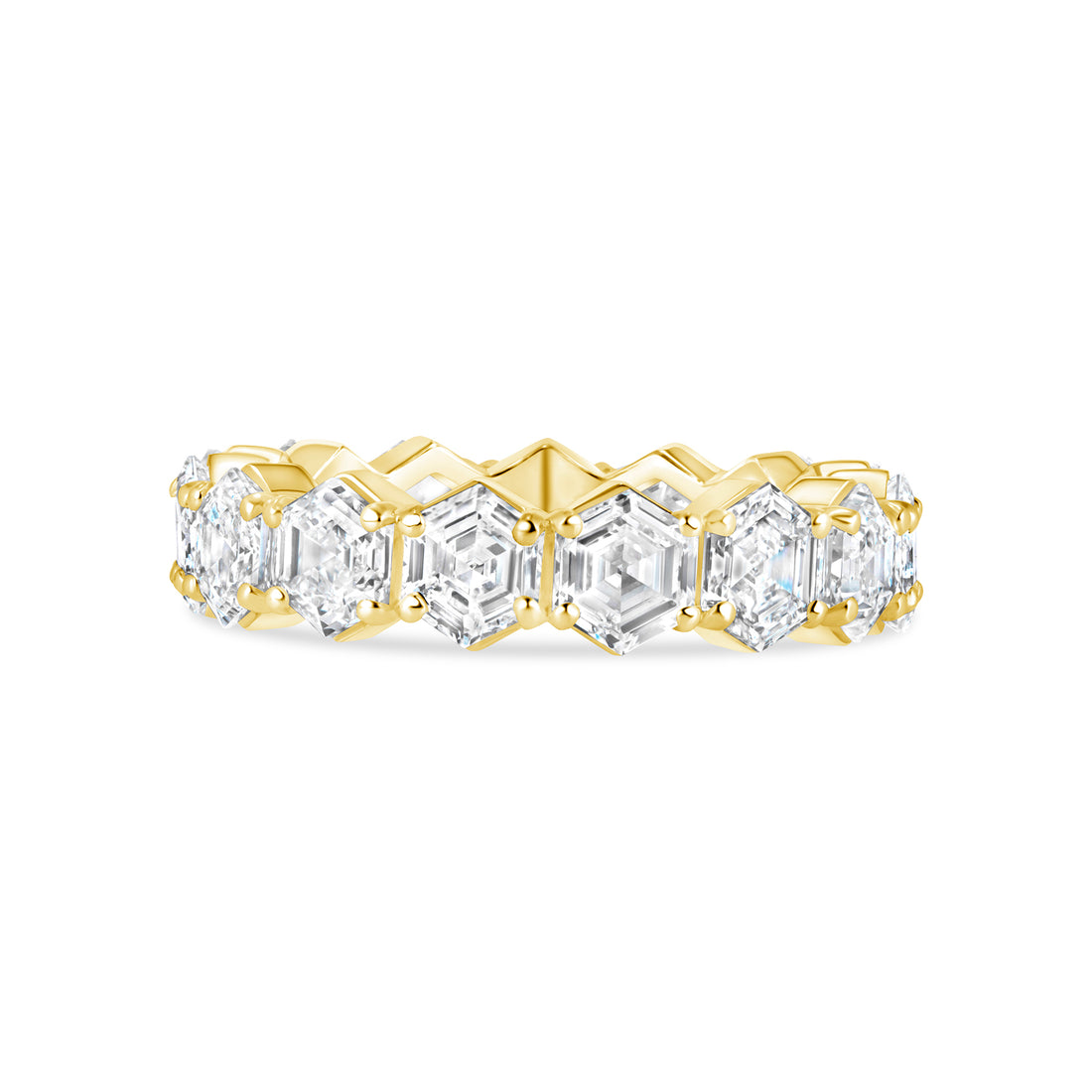 5.00-5.60ct total weight &quot;Mila&quot; Hexagon Eternity Band (0.30ct Each)