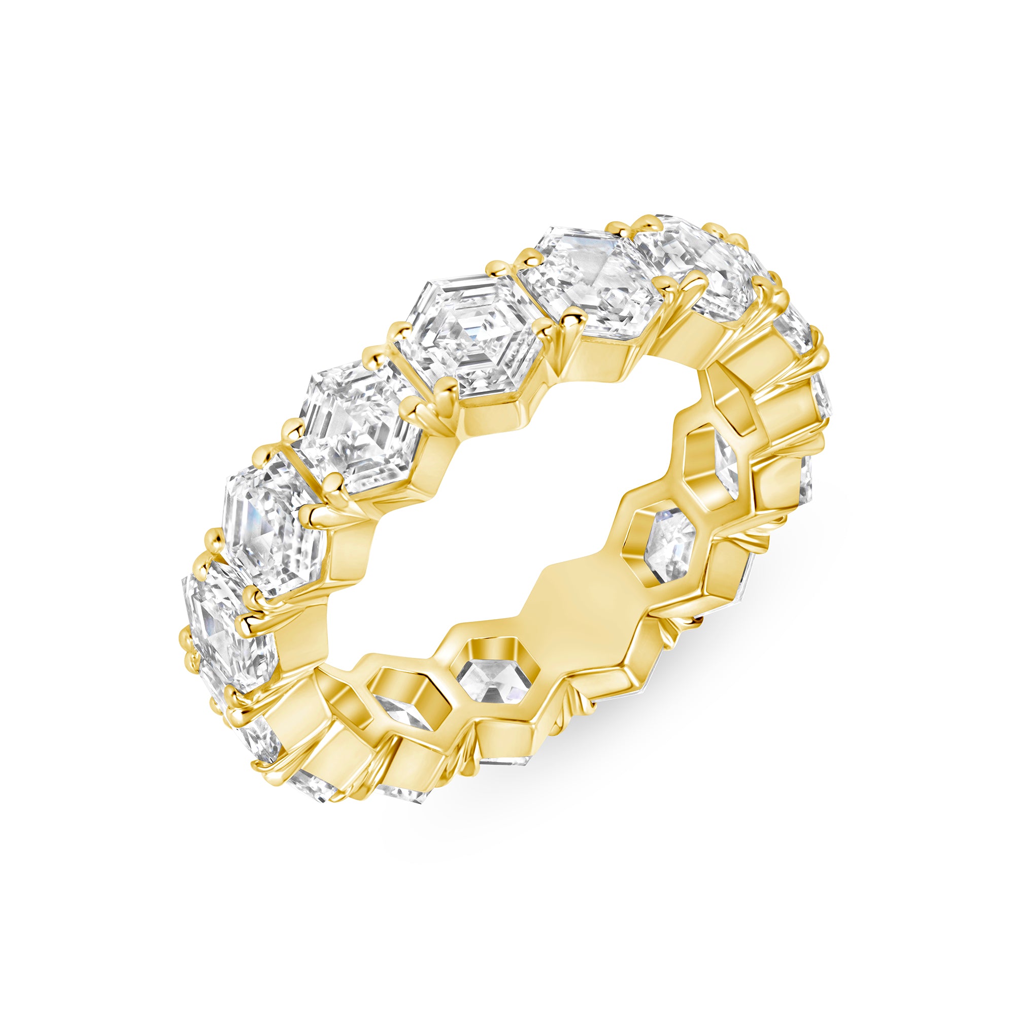 5.00-5.60ct total weight &quot;Mila&quot; Hexagon Eternity Band (0.30ct Each)