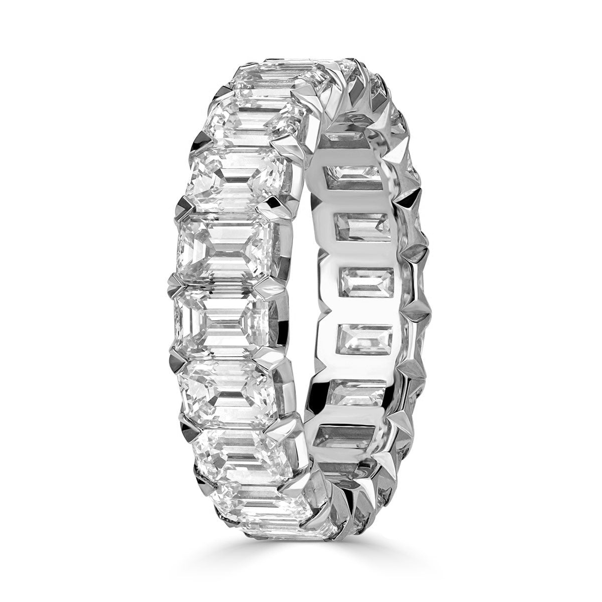 3.90ct-4.30ct total weight &quot;Vika&quot; - &quot;V&quot; Shape Eternity Band (0.20ct Each)