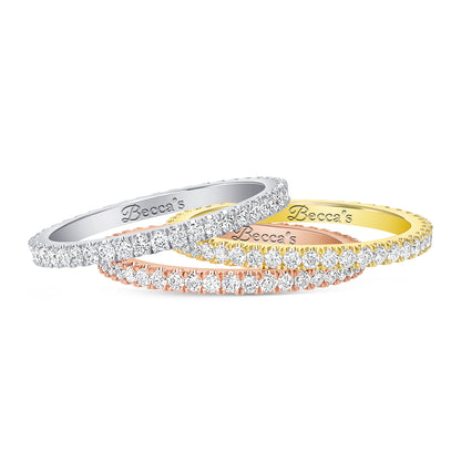 0.65-1.14ct total weight &quot;Elfa&quot; Eternity Band