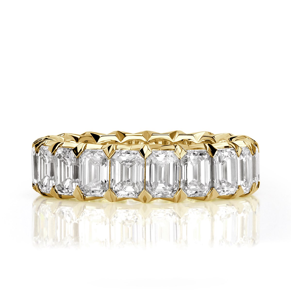 3.90ct-4.30ct total weight &quot;Vika&quot; - &quot;V&quot; Shape Eternity Band (0.20ct Each)