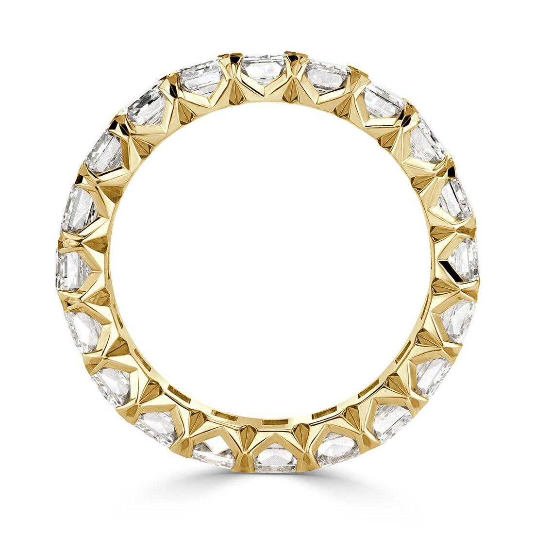 6.60ct-7.30ct total weight &quot;Vika&quot; - &quot;V&quot; Shape Eternity Band (0.40ct Each)