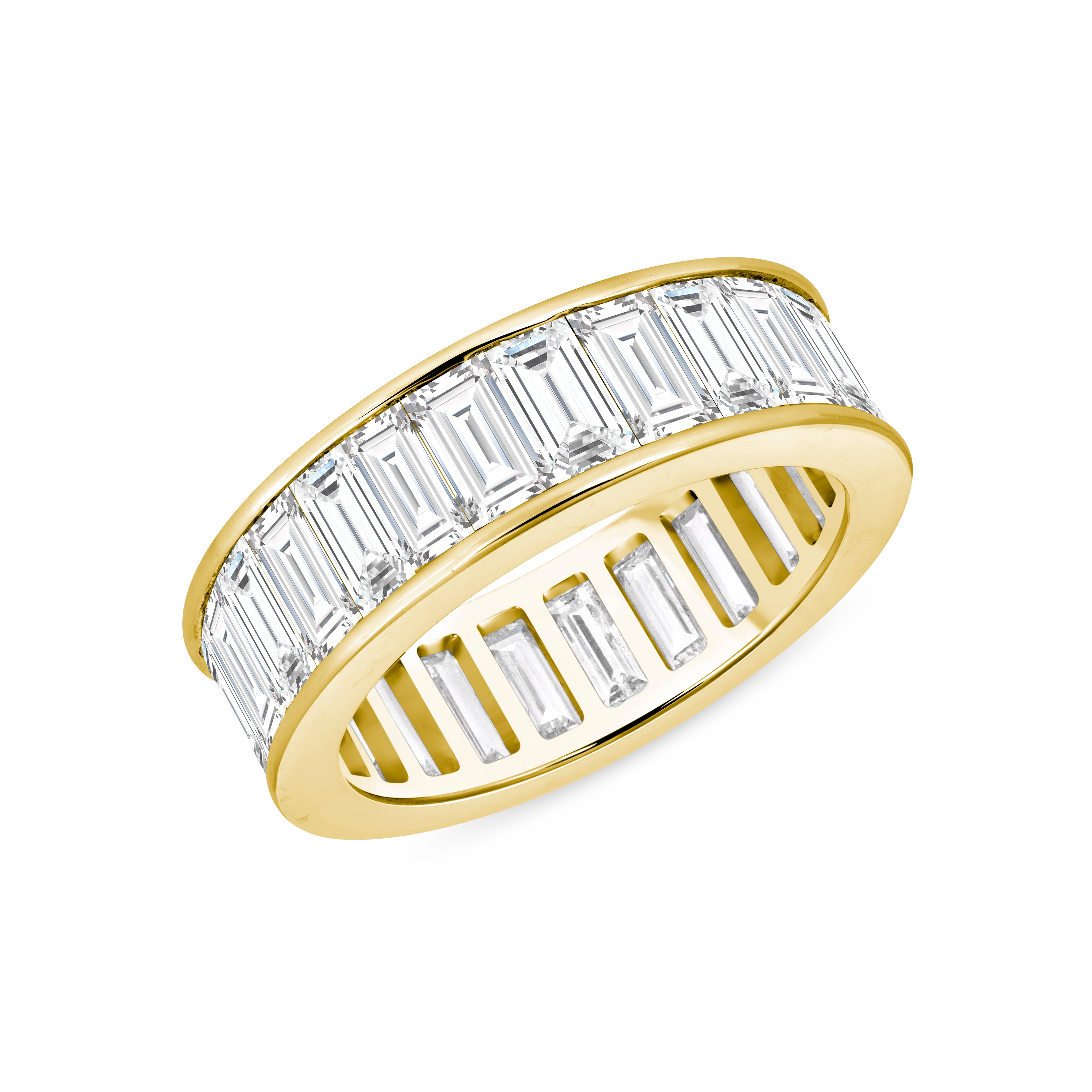 3.90ct-4.40ct total weight &quot;Alessa&quot; - Baguette Eternity Band (0.15ct Each)