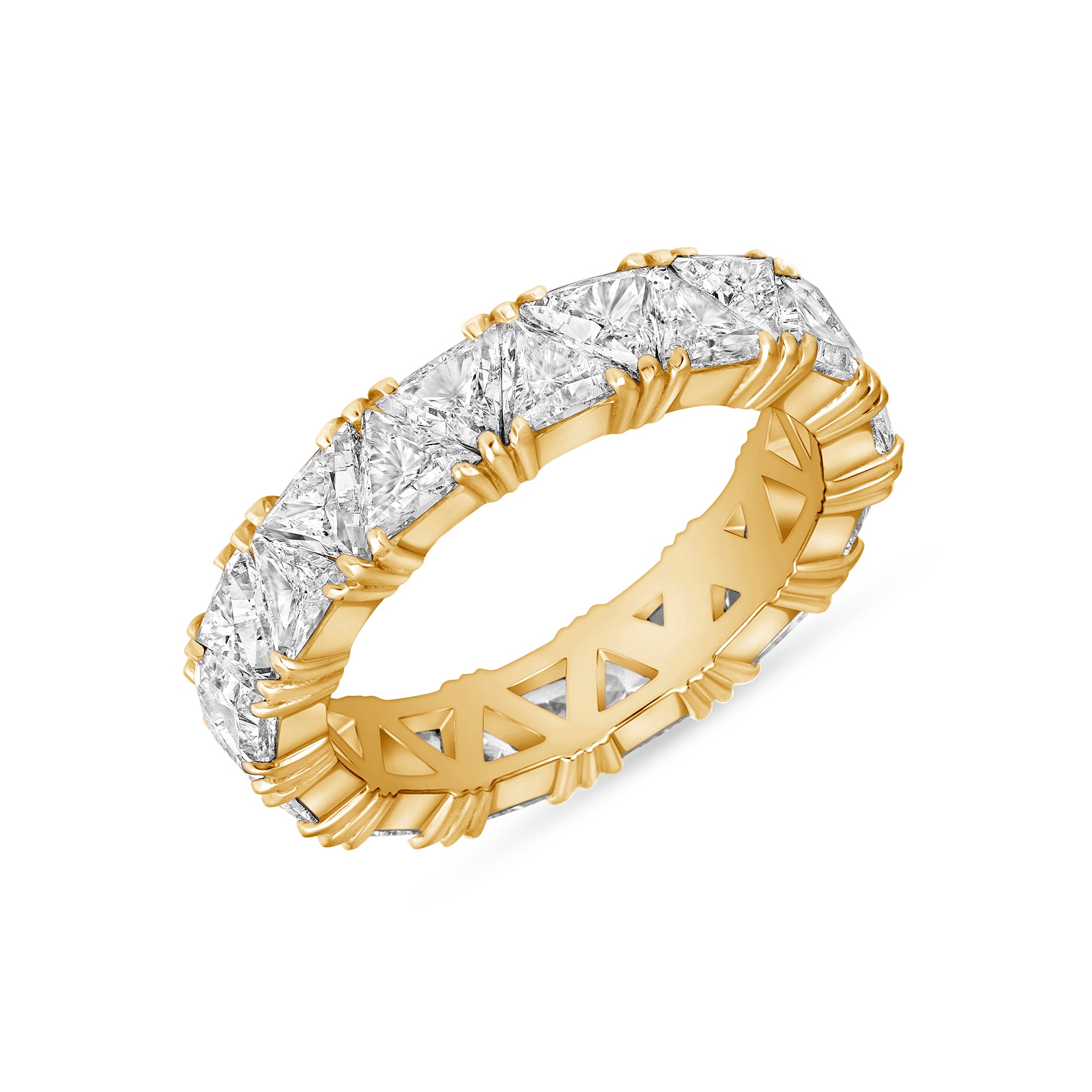 3.60-4.10ct total weight &quot;Pyra&quot; Eternity Band (0.15ct Each)