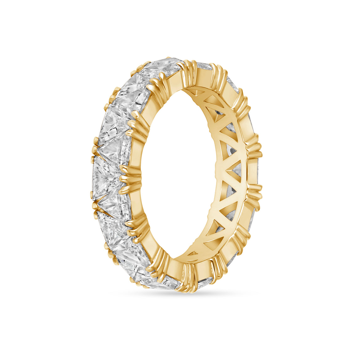 3.60-4.10ct total weight &quot;Pyra&quot; Eternity Band (0.15ct Each)