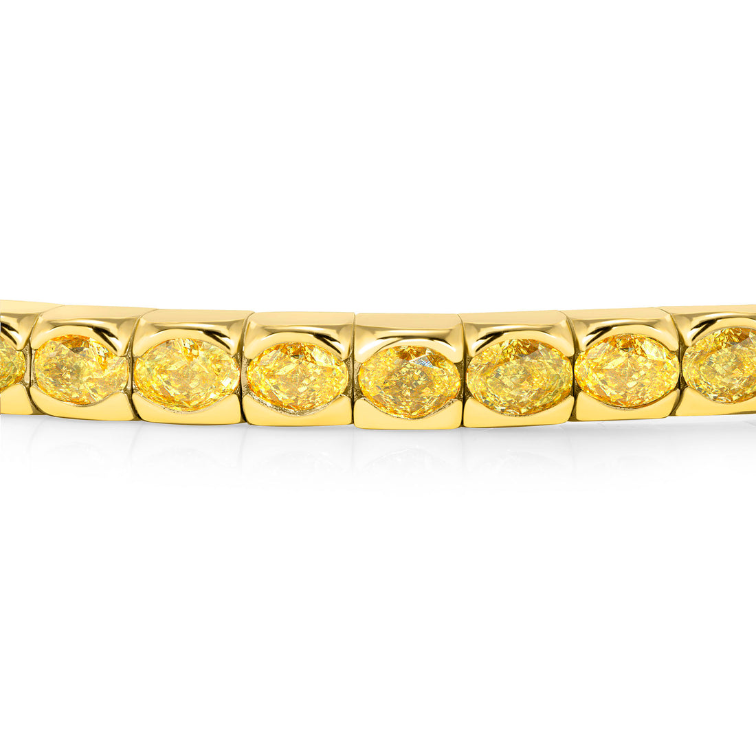 4.50-5.50ct total weight &quot;Galina&quot; Oval Cut Stretchy Bangle (0.10ct each)